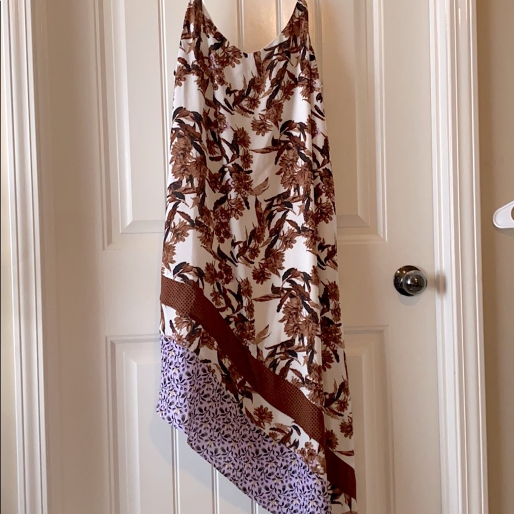 Asymmetrical Floral Dress